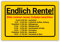 Endlich RENTE - Lustiges Rentner Geschenk - Türschild Renteneintritt - Rente Geschenkidee Deko - Ruhestand Geschenk
