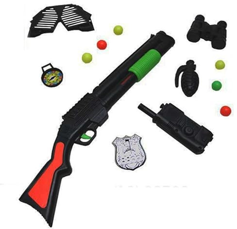 Pack Combat: Escopeta de Bolas + Accesorios | Arma de Juguete para niños - Rifle inofensivo y Divertida para Jugar