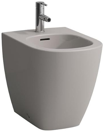 Laufen Lua Bidet au sol, avec trop-plein, 1 trou pour robinet, 360x520mm, robinets d'angle intérieur, H8320810373021, H8320810373021, Colorazione: Manhattan