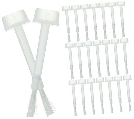 Beavorty 600 Pièces brosse a ongle pinceau ongle outil ongle outil nail art pinceau liner ongle brosse ongles liquide brosse de rechange Acrylique Outils de manucure vernis à ongle blanche