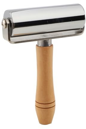 YILIKISS Andrückrolle 100mm Metall Andrückwalze Andrück Rolle Folie Dachdecker für Föhn Heißluftgebläse Walze Schweißwerkzeug Schweißbahn Werkzeug