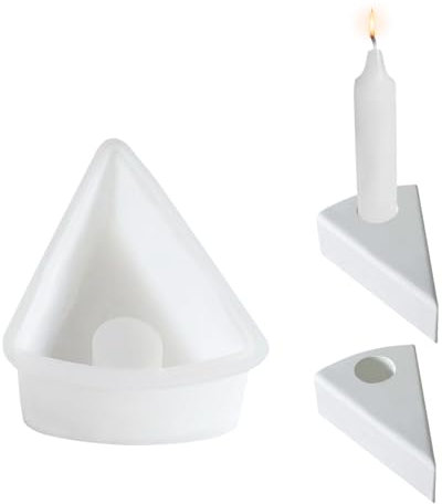 Silikonform Kerzenhalter, Silikonformen Gießformen Kerzenhalter, Kuchen Kerzenhalter Gießform, Silikon Gießform Kerzenhalter, Gießformen Silikon für DIY Kerzenhalter, Heimdekoration (B)