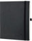 POPRUN Kalender 2025 Wochenplaner (Aug.2024-Dez.2025) Softcover mit PU-Leder, ca. A4 (26,5 x 21,5 cm), 17-Monate-Terminplaner 2025 1 Woche 2 Seite mit Zertifiziertem Papier - Schwarz