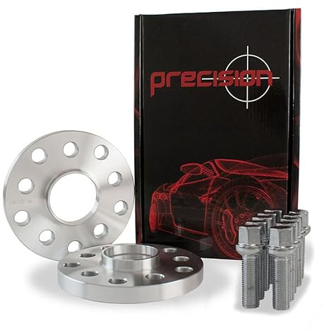 PRECISION | Hubcentric Wheel Spacers 15mm | Intended for Skoda Vehicles | PCD: 5x100 & 5x112 | 57.1mm | R13 Radius Bolts