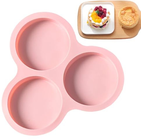 Molde De Silicona para Huevo Frito, Muffins y Donuts | Bandeja Redonda para Magdalenas | Freidora De Aire