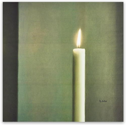 Gnvkd Ecbxz Gerhard Richter Poster Kerze Leinwand Gemälde Gerhard Richter Wandkunst Gerhard Richter Drucke Berühmte Bilder für Zuhause Wanddekoration 40x40cm Kein Rahmen