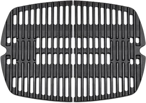 Nordic Bbq Store Grillroste aus Gusseisen, 2er-Pack, 7644 für Weber Q100, Q1000, Q120, Q1200, Q1400, 516001, 516002, 50060001, 51010001, 51060001, Baby Q Gasgrill