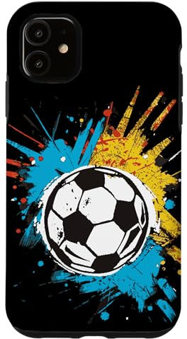 Fußball Kunstwerk Bunten Farbexplosion Hülle für iPhone 11