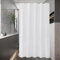 EurCross Schmaler Duschvorhang 100x180 Textil Stoff, Klein Weiß Wasserdicht Schnell Trocknend Badvorhang, Anti Schimmel Waschbar Duschvorhänge mit 7 Ringen