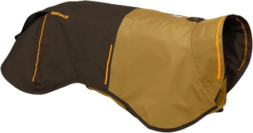 RUFFWEAR Sun Shower X-Large Hunde-Regenjacke, Allwetter-Hundemantel, wasserdichte Hundejacke, leichte wetterfeste Hundeweste und Hunde-Regenmantel, Größe XL, Erdbraun