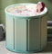 MANFFIER Baignoires mobiles pliables, 70 cm, aucune installation nécessaire, grande baignoire portable cryothérapie et refroidissement par exercice, seau à glace isolé intérieur et extérieur, bain