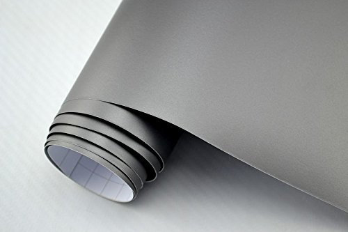 Neoxxim 32,8€/m² Auto Lackschutzfolie Matte Folie Silber METALLIC MATT – 18 cm x 152 cm Ladekantenschutz Einstiegsleisten Schutz Zierleisten Schutzfolie Stoßstangenschutz Kantenschutz