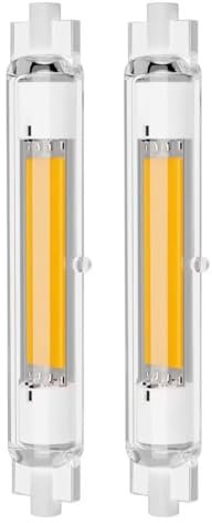 EIMOPE R7S LED 118mm 30w Dimmable Ampoule, R7S LED 118mm 30w équivalent à Ampoules Halogènes 200w 300w, Blanc Chaud 3000K, 3000LM, Angle de Faisceau 360°,Pas de Scintillement, Lot de 2