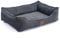 Orthopädisches Premium Hundebett aus Cord für große und mittelgroße Hunde, extra Halteschlaufe, Wasserdichter Innenbezug, Hundesofa, Hundekissen, Bezug abnehmbar, waschbar, 100 x 70 x 17 cm, Grau