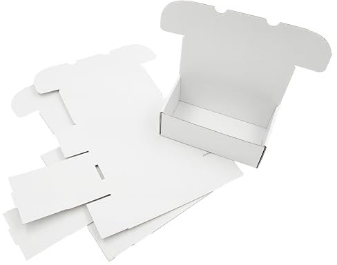 Trojan Packaging 400 Count Trading Card Storage Box Trading Card Boxes Game Sport Card Cardboard Box Collectible Trading Card Cases for Baseball Card Football Card Basketball Card Storage