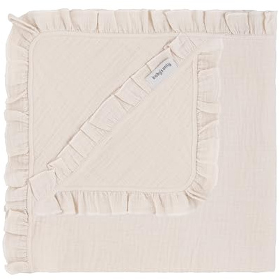 Baby's Only - Baby Kapuzendecke Calm - Einschlagdecke Babyschale - Maxi Cosi Decke - für 5-Punkt-Gurten Autositz - Neugeborenen Wickeldecke - Aus 100% Baumwolle - Warm Linen - 75x75 cm