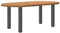 vidaXL Esstisch Hellbraun 200x100x74 cm Massivholz Eiche Oval, Küchentisch, Restauranttisch, Tisch Restaurant, Esszimmertisch, Bistrotisch