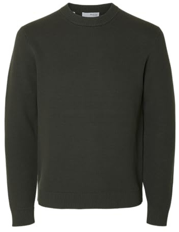 SELECTED HOMME Herren Slhdane Ls Knit Structure Crew Neck Noos Strickpullover (1er Pack)