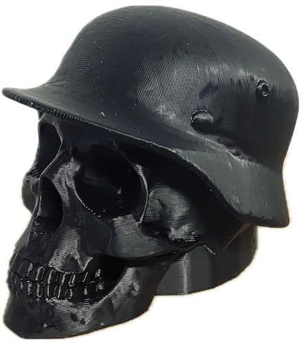 Anhängerkupplung Abdeckung Kappe Schutzkappe Kugelkopf Totenkopf Skull Helm Stahlhelm WW WW2 WWII lustig von Schinner 3D-Druck