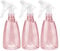 Oiiurly 3 Pcs Water Spray Bottle 500ml Plastic Empty Spray Bottles With Fine Mist and Inject Modes for Home Cleaning Hairdressing Gardening Plants Refillable Sprayer Bottle（Pink）