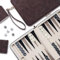 Backgammon-Sets für Erwachsene, klassisches Brettspiel mit faltbarem Leder-Backgammonetui, tragbares Reise-Backgammon-Set, inklusive 30 künstlichen Horn-Checkern (Brown)