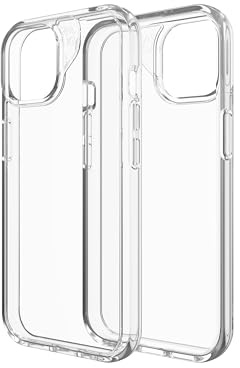 ZAGG Crystal Palace Graphene-Reinforced Case for iPhone 16e [6.1-Inch], Anti-Yellowing, Minimalist Design, Scratch-Resistant, Secure Grip, Shockproof Phone Back Cover (Transparent)