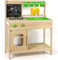 BlueWood Wooden Mud Kitchen for Kids Outdoor – Real Water Sink, Toy Stove & Blackboard | Garden Toys for Boys and Girls Ages 3+ | Montessori Play Kitchen Gift Set