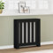GCHDHAPB Cache-radiateur en bois Noir 78 x 20 x 82 cm