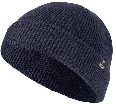 Reusch Fisherman Beanie – Kurze Mütze, Seemannsmütze, Unisex für Frühling, Herbst & Winter, Streetwear Look für Damen & Herren, weiches atmungsaktives Material, optimale Passform