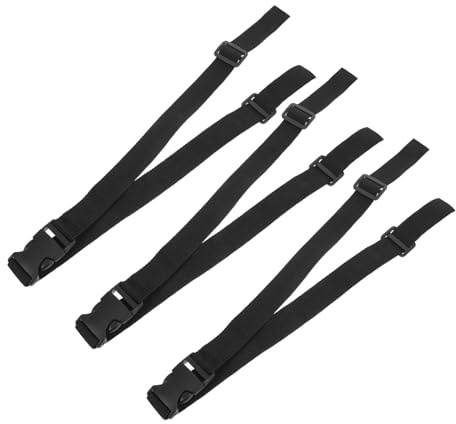3 Stück Ersatz Brustgurt mit Schnalle, Verstellbar, Schwarz | Rucksack Brustgurt mit Schnalle, Schnell Montierbar, Polyester und Kunststoff, für Wandern und Schultasche
