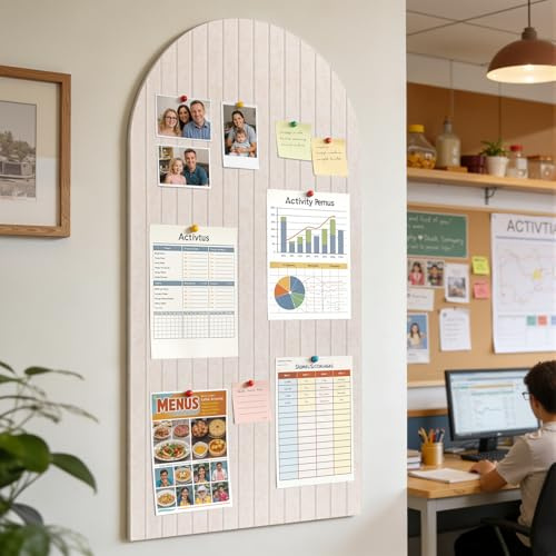 Filz Pinnwand 120x60cm Helles Kamel Faltbare Pinnwand Kork Alternative | 0,9cm Dick Memoboard mit 50 Pinnadeln 40 Spurloser Kleber Hochhaftend Pinnwand Ohne Bohren für Büro Schulen Küche Hause