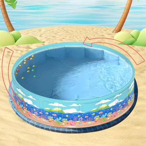 Piscine pour - Pliante en PVC, Piscine compacte, Piscine de Jardin en Plein air | Portable pour Les fêtes Aquatiques dans Le Jardin, Les éclaboussures d'été, la Zone de