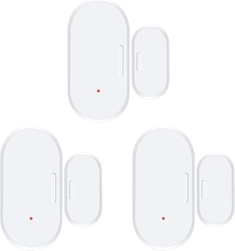 Haozee Tür- und Fenstersensor, Erfordert Zigbee Hub, Zigbee-Verbindung | Drahtloser Detektor für Alarmsystem und Smart Home, Kompatibel mit Home Assistant Zigbee2mqtt