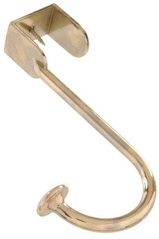 Hillman Hardware Essentials 852907 Over The Door Hook Brass