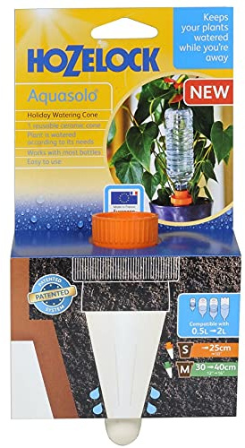 Hozelock Small Ceramic Watering Cones with Plastic Screw Adaptor - Orange