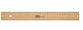 M + R 719500000 Lineal Holz 50 cm Buche Metalleinlage, 4004627263011