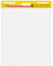 Post-it Super Sticky selbsthaftendes Meeting Chart (Flipchart) Promotion 2 Blöcke + 1 GRATIS, 63.5 cm x 76.2 cm, Farbe: Weiß - Selbstklebendes Flipchartpapier für Brainstormings überall