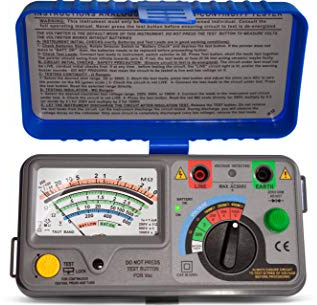 PeakTech P 2675 – Analoges Isolationsmessgerät, Isolationsmesser, Kalibriert, Durchgangstester, Spannungsmesser, Schaltungen, Sicherungen, Data-Hold, Isolationsprüfer, CAT III 600V - 250V, 500V, 1000V