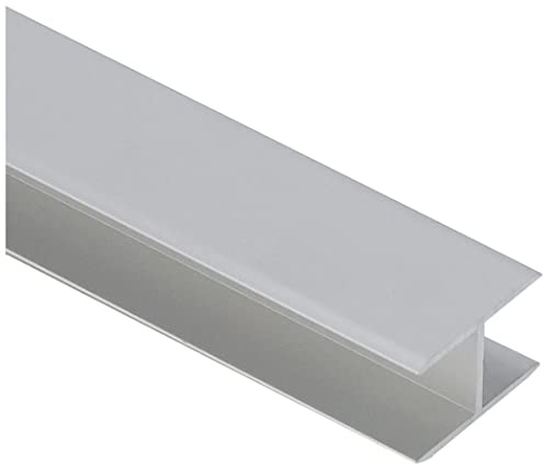 Alberts 030814 H-Profil | selbstklemmend | Aluminium, silberfarbig eloxiert | 1000 x 19,5 x 30 mm