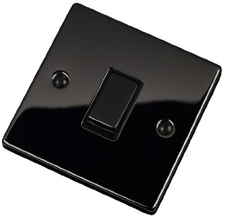 Black Nickel 10AX Single Light Switch
