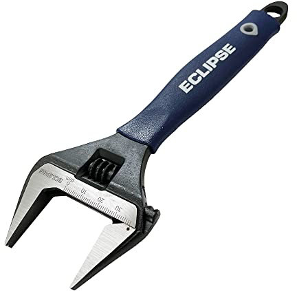 Eclipse Professional Tools ADJW8WJ 8 Adjustable Wrench Extra Wide Jaw 38mm (1 ½)
