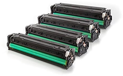Inkadoo Toner kompatibel zu HP Color Laserjet CP 1514 N, 125A CB540A - CB543A, 4X Premium Drucker-Kartusche Alternativ, Schwarz, Cyan, Magenta, Gelb, 1x 2200, 3X 1400 Seiten