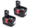 vhbw 2X Batterie Compatible avec Bosch PSR 140, PSR 14.4/N, PSR 14.4VE-2(/B), PSR 14.4, PSR 14.4-2 Outil électrique (1500 mAh, NiMH, 14,4 V)