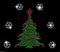 Weihnachtsbaum mit Schneeflocke Kristall Weihnachten Festlich Eisen auf Hotfix Applikation