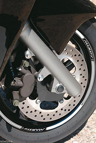 labelbike - Adesivi Strisce Moto Cerchi Ruote Kit Protezioni compatibili con YAMAHA MAJESTY 400 Scooter