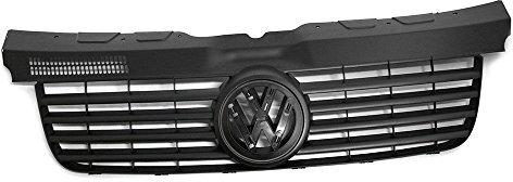 Volkswagen 7H0853653 Kühlergrill Original T5 Grill vorn schwarz (Modell 2003-2010), für PR-Code 2JB