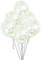 Unique Party 58119 - Ballons à Confettis - 30 cm - Vert Citron - Paquet de 6