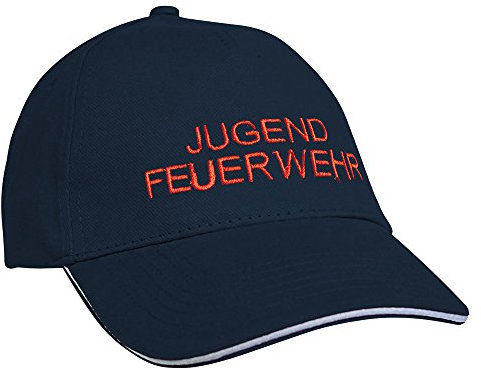 Baseballcap mit Einstickung Jugendfeuerwehr 68300 in versch. Farben Farbe Navy