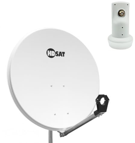 HDSAT Pack Parabole Satellite Aluminium 80cm + LNB Single HD