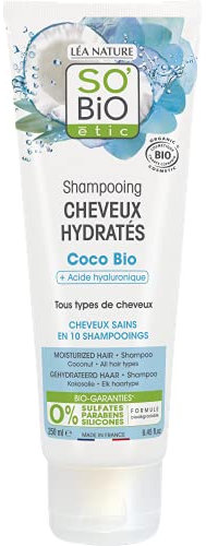 SO'BiO étic Cosmos Shampoo mit Bio-Kokos- und Hyaluronsäure, 250 ml